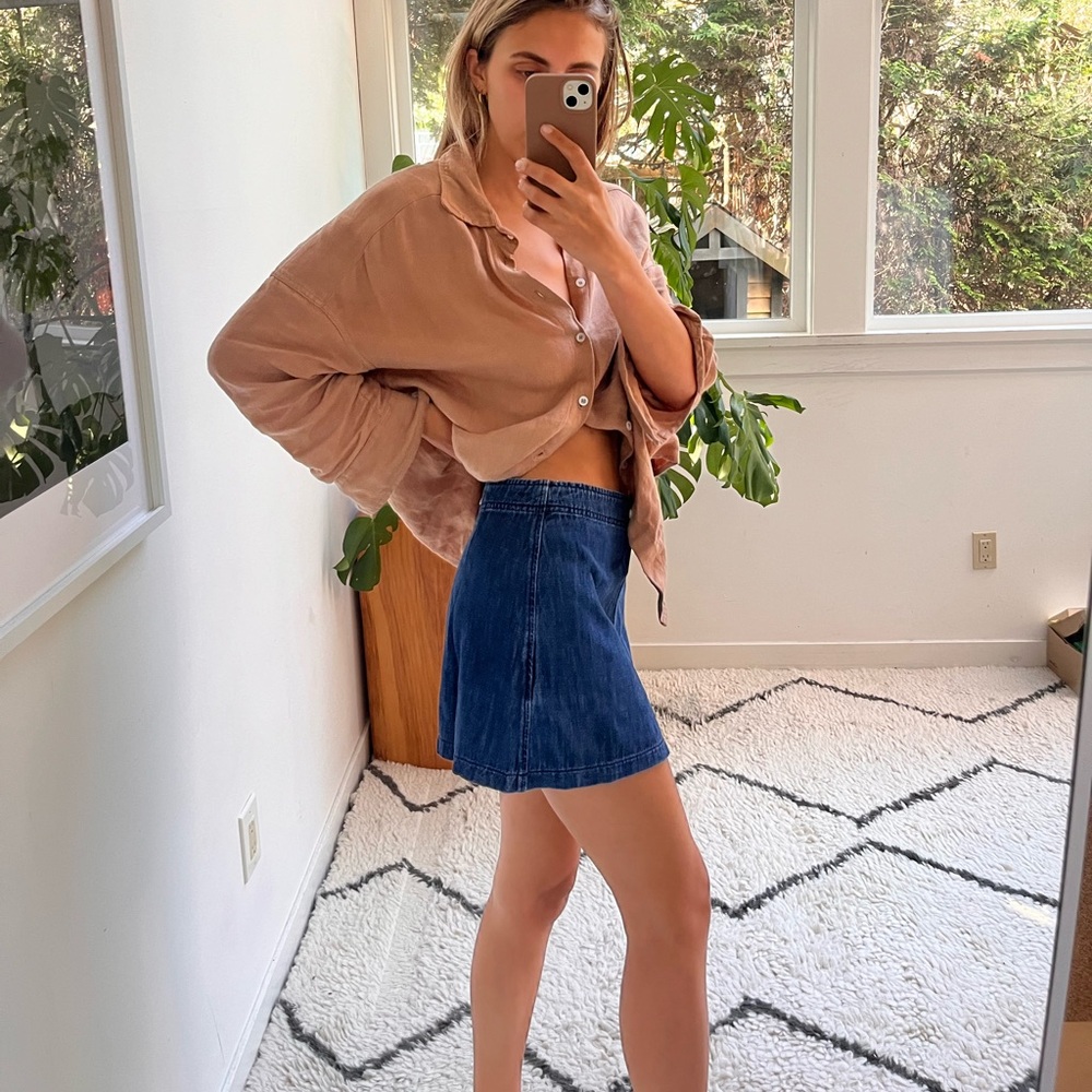 Zara Denim Mini Skirt - Size M